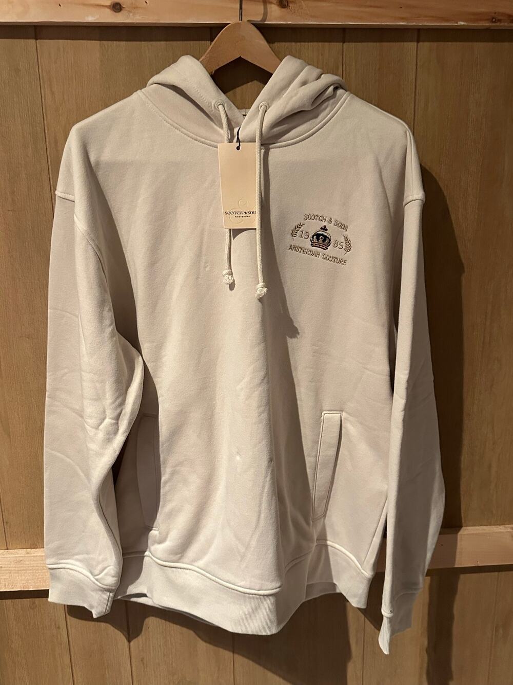 Scotch & Soda - RELAXED FIT GRAPHIC FLEECE HOODIE / L / NWT